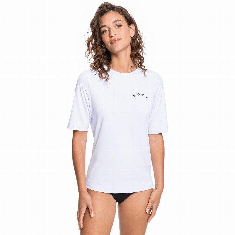 Women's Enjoy Waves - Short Sleeve UPF 50 Surf T-Shirt for Women Rash Guard Shirt