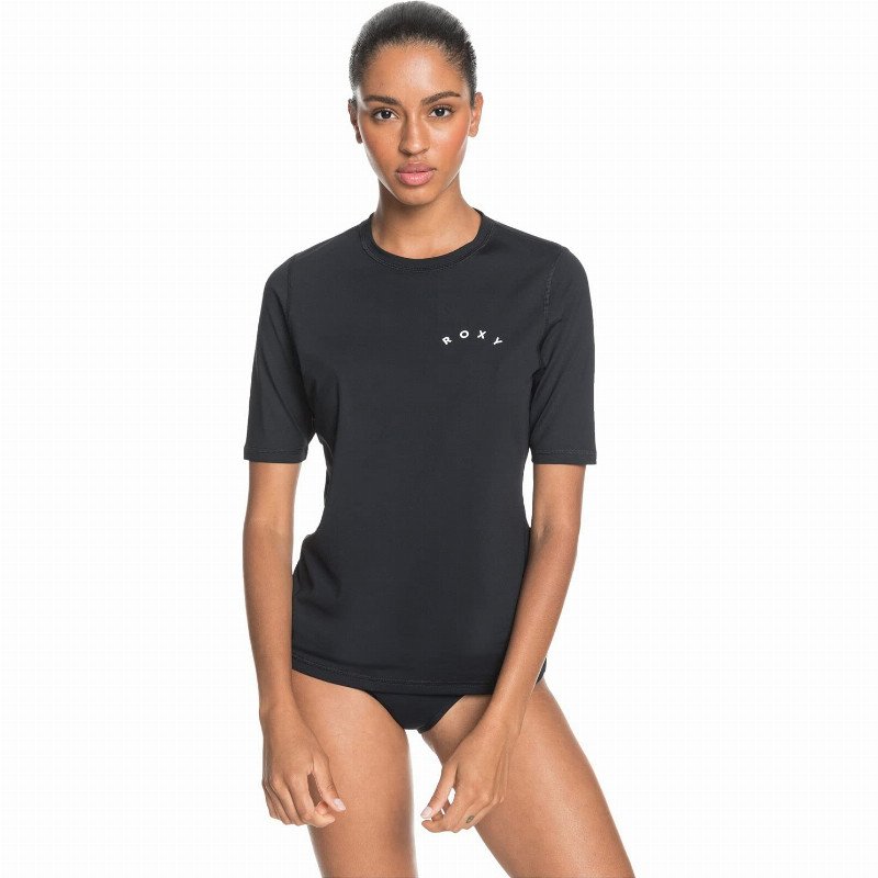 Women's Enjoy Waves - Short Sleeve UPF 50 Surf T-Shirt for Women Rash Guard Shirt