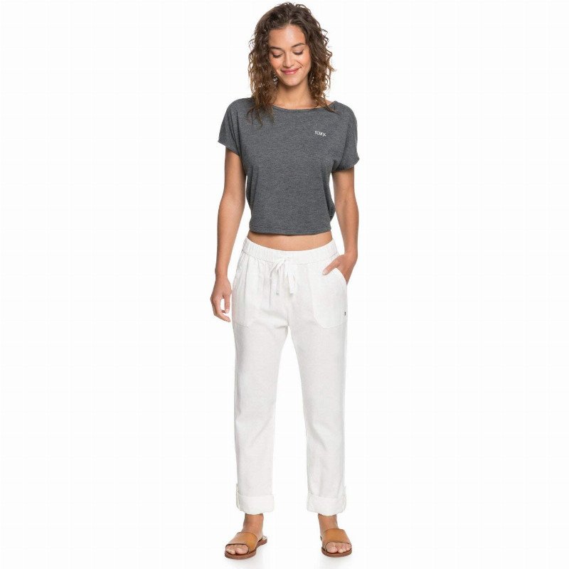 Women's On The Seashore Elasticated Linen Trousers