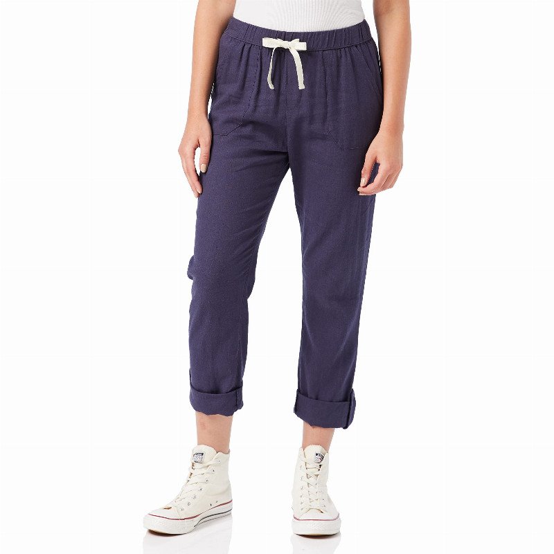 Women's On The Seashore Elasticated Linen Trousers