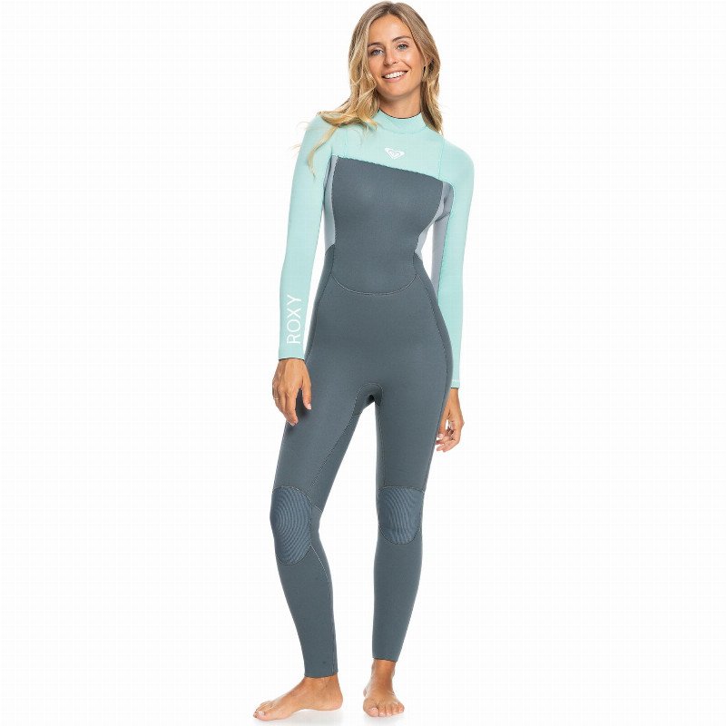 Womens Prologue 4/3mm GBS Back Zip Wetsuit - Ice Green - Thermal Warm Heat Layer Layers Easy Stretch Lightweight