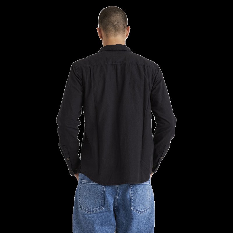 Base Linen Shirt in Black