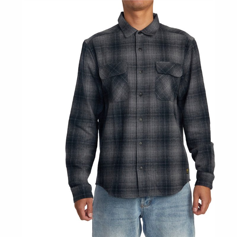 RVCA Dayshift Flannel Shirt - RVCA Black