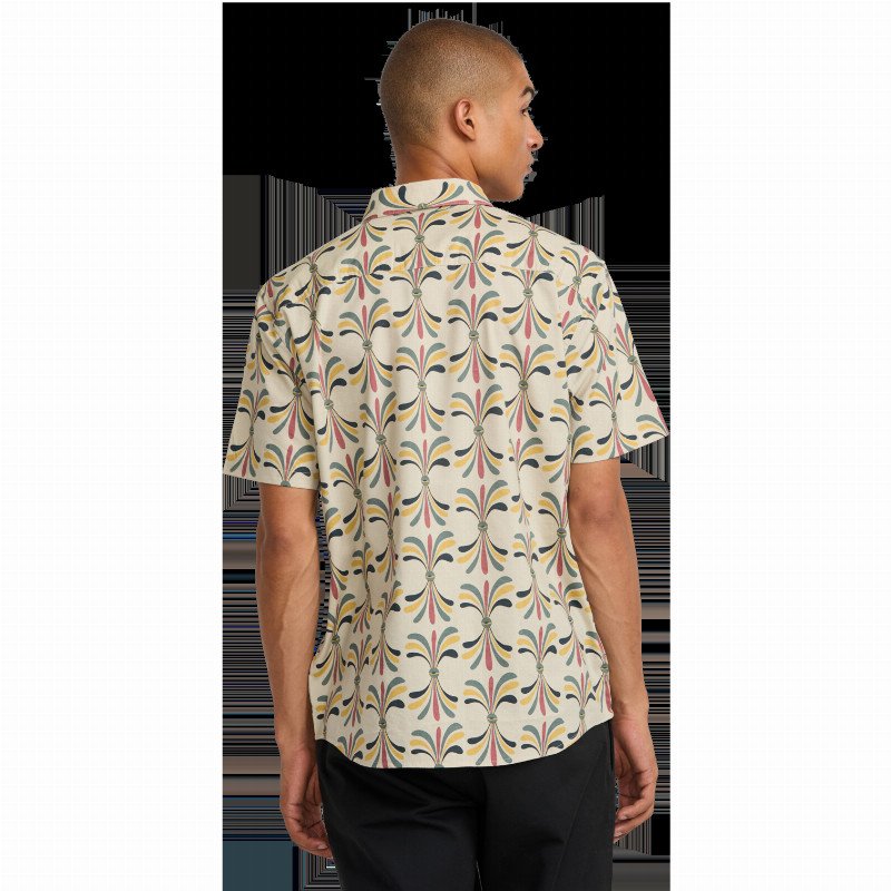 Lauryn Alvarez Eye Floral Shirt in Light Khaki