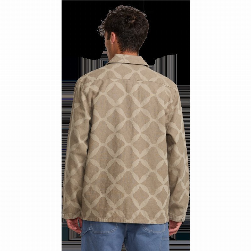 Lauryn Alvarez Ornament Chore Jacket in Sand Brown