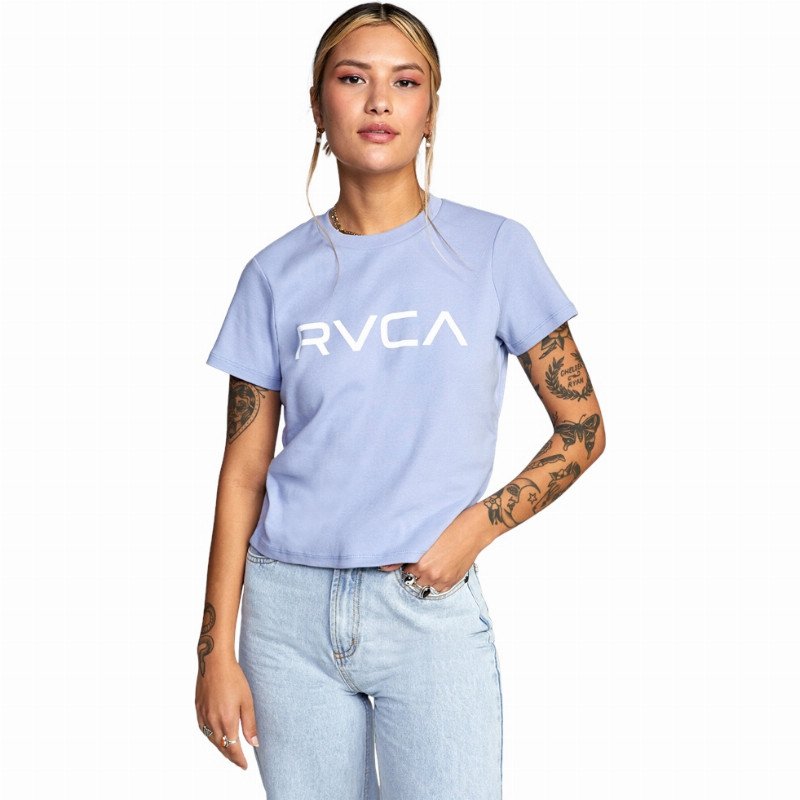 RVCA Rib T-Shirt - Grey Purple