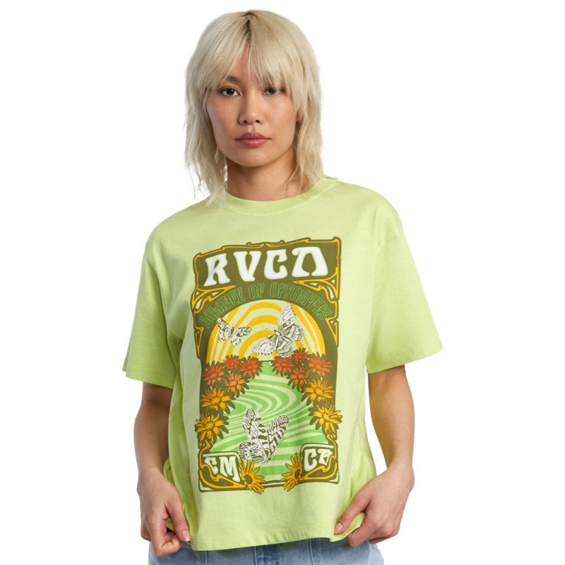 RVCA Swirl Anyday T-Shirt - Daiquiri Green