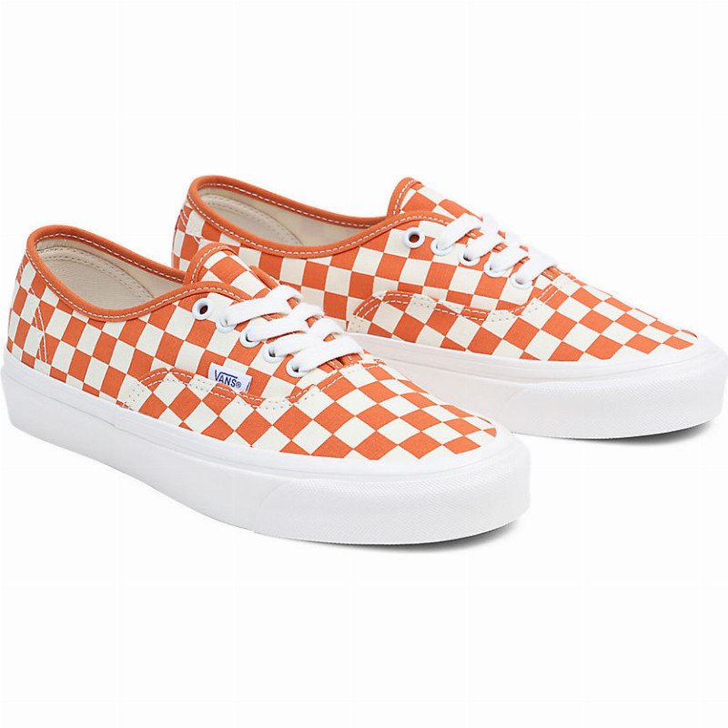 ANAHEIM FACTORY AUTHENTIC 44 DX SHOES (ANAHEIM CHECKERBOARD BURNT ORANGE) MEN,WOMEN WHITE