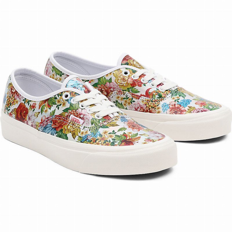 ANAHEIM FACTORY AUTHENTIC 44 DX SHOES ((ANAHEIM FACTORY) METALLIC FLORAL/TRUE WHITE) MEN,WOMEN WHITE