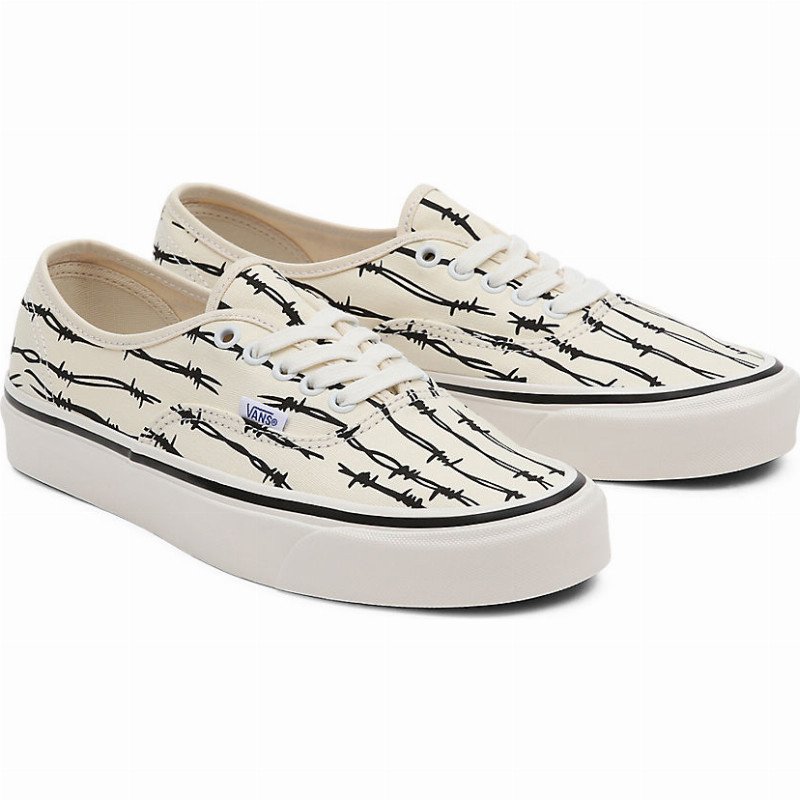 ANAHEIM FACTORY AUTHENTIC 44 DX SHOES ((ANAHEIM FACTORY) WHITE/BLACK/OG BARBED WIRE) MEN,WOMEN WHITE
