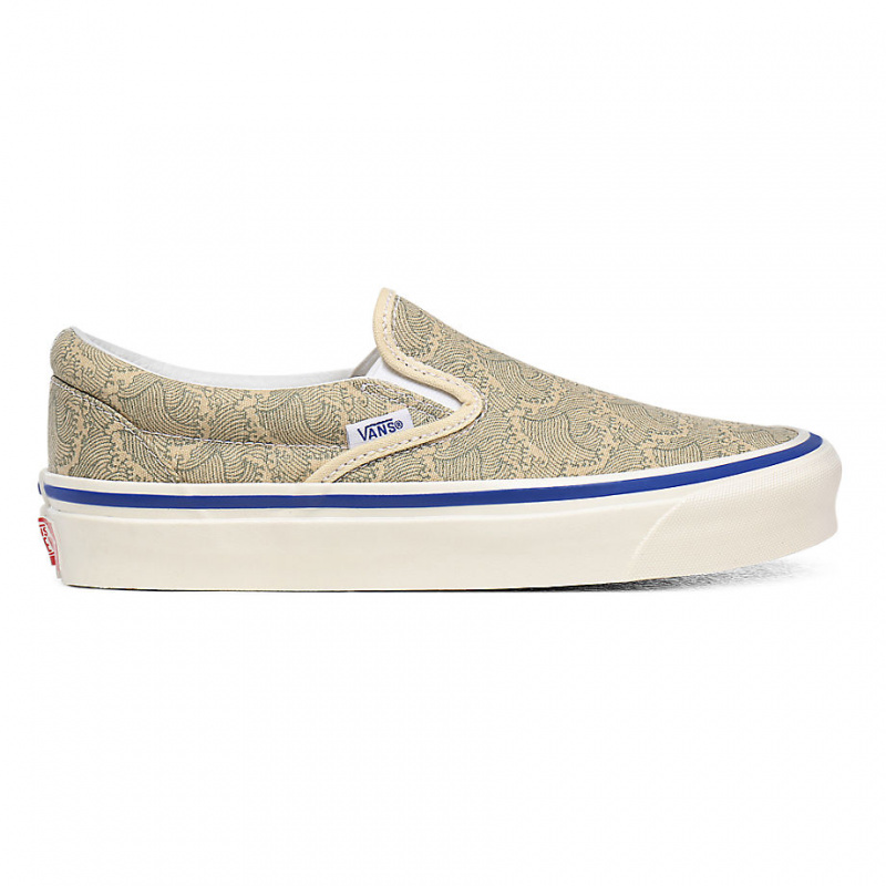 slip on cream vans