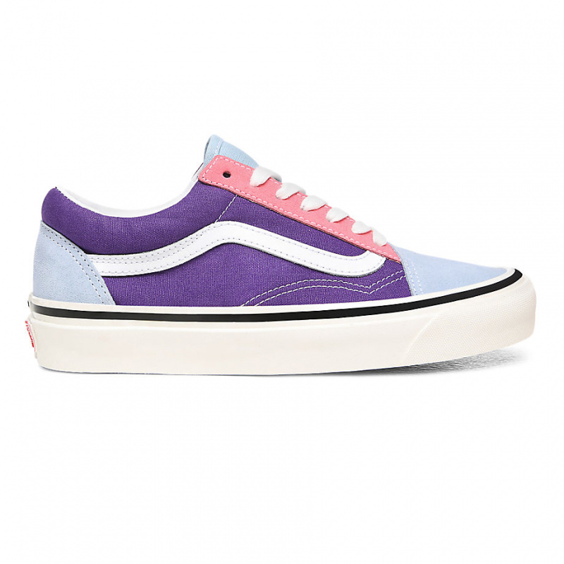 pink and teal vans