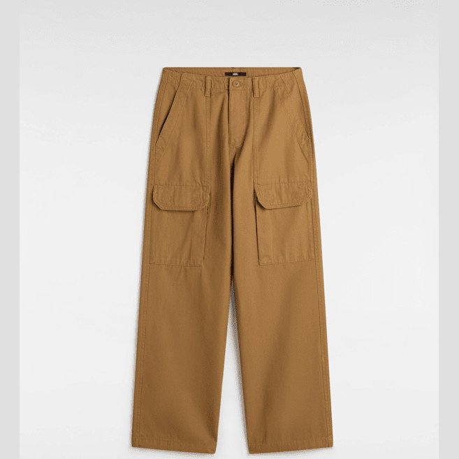 Vans - Arroyo Wide Leg Cargo Trousers, Woman, Brown, Size: 30