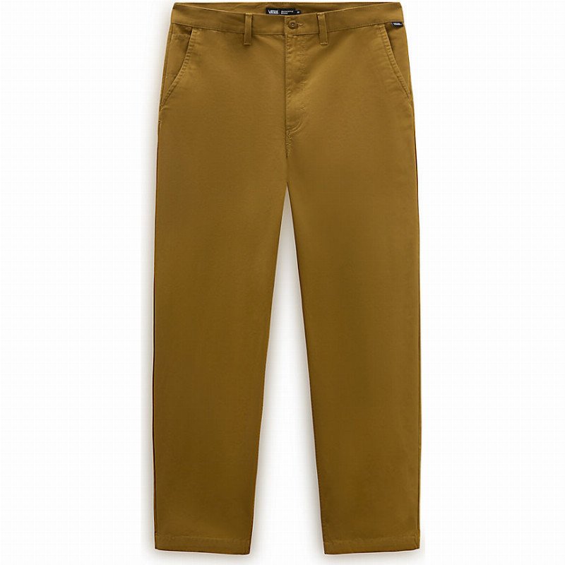 AUTHENTIC CHINO BAGGY TROUSERS (GOLDEN BROWN) MEN BROWN
