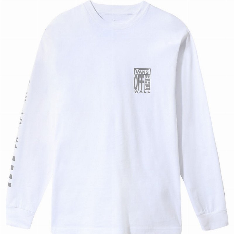 VANS Ave Long Sleeve T-shirt (white) Men White, Size XL