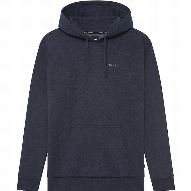 VANS Basic Pullover Fleece Hoodie (dress Blues Heather) Men Blue, Size XXL