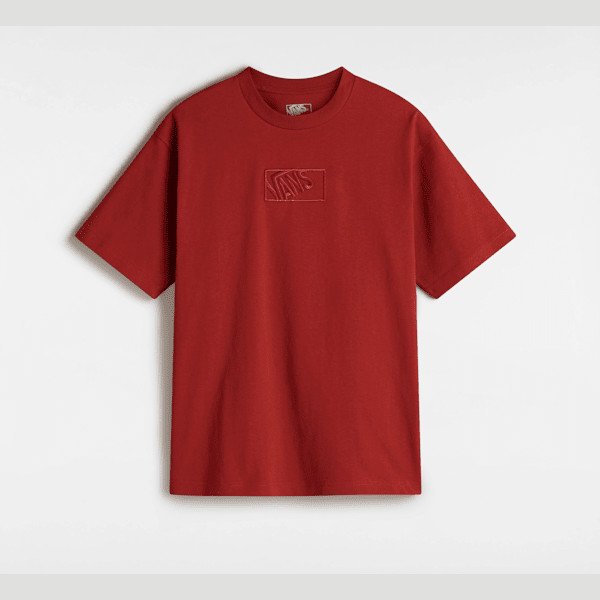 Vans - Blocked box T-Shirt, Man, Red, Size: M
