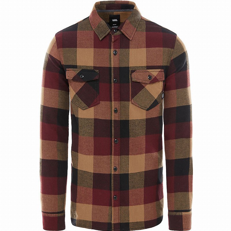 BOX FLANNEL SHIRT (PORT ROYALE/DIRT) MEN BROWN