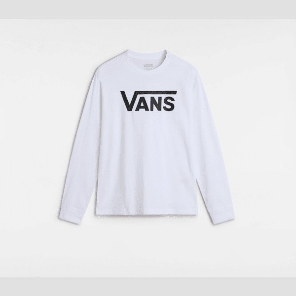 Vans - Boys Vans Classic Long Sleeve T-shirt (8-14 years), White, Size: L