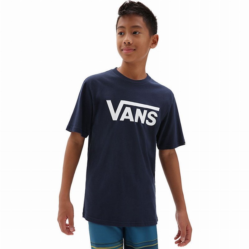VANS Boys Vans Classic T-shirt (8-14 Years) (dress Blues-white) Boys Navy, Size XL