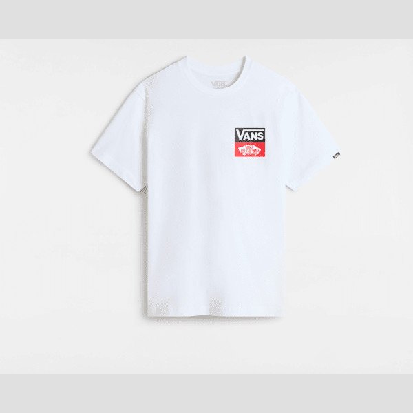 Vans - Boys OG Logo T-Shirt (8-14 Years), White, Size: XL