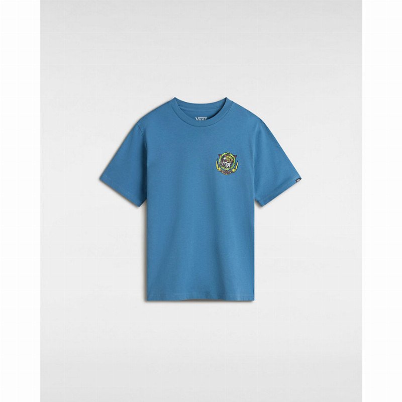 VANS Boys Tiger Paws T-shirt (8-14 Years) (copen Blue) Boys Blue, Size XL