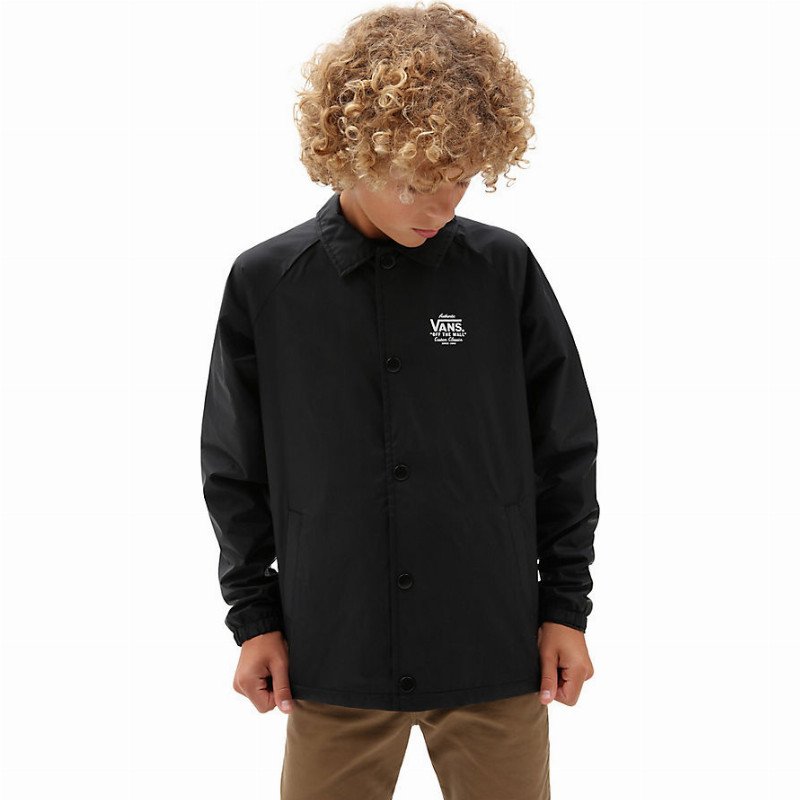 VANS Boys Torrey Jacket (8-14+ Years) (black-white) Boys Black, Size XL