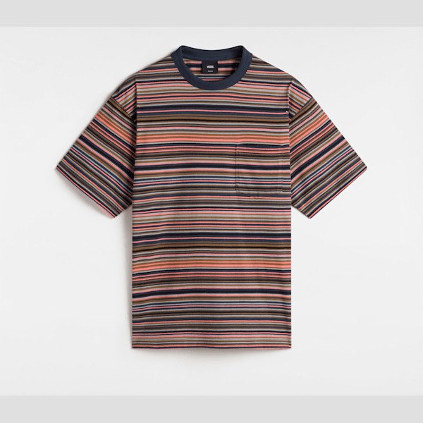 Vans - Braden Stripe Knit Shirt, Man, Blue, Size: XL