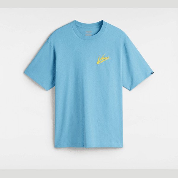 Vans - Brush Script T-Shirt, Man, Blue, Size: S