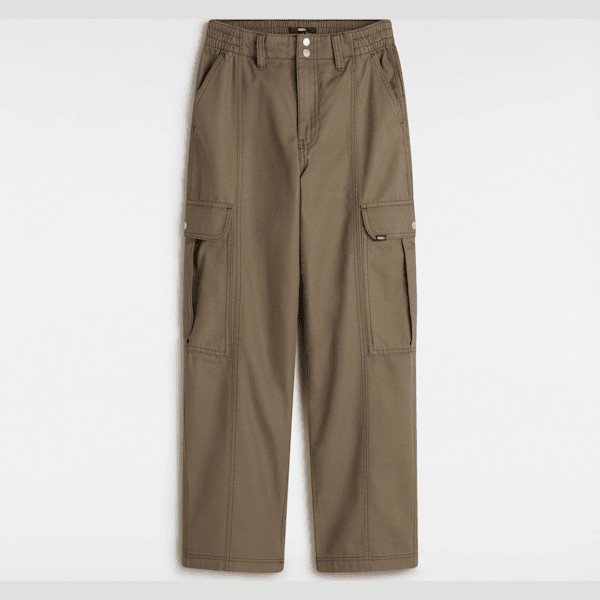 Vans - Canvas Sidewalk Trousers, Woman, Brown, Size: XXS