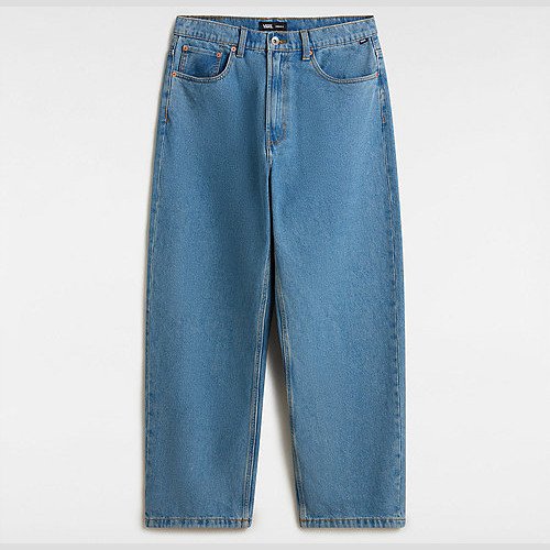 VANS Check-5 Baggy Denim Trousers (stonewash/blue) Men Blue, Size 38