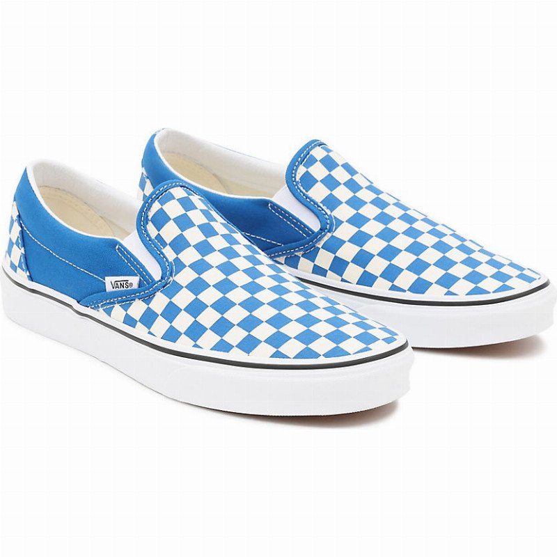 blue slip on vans womens