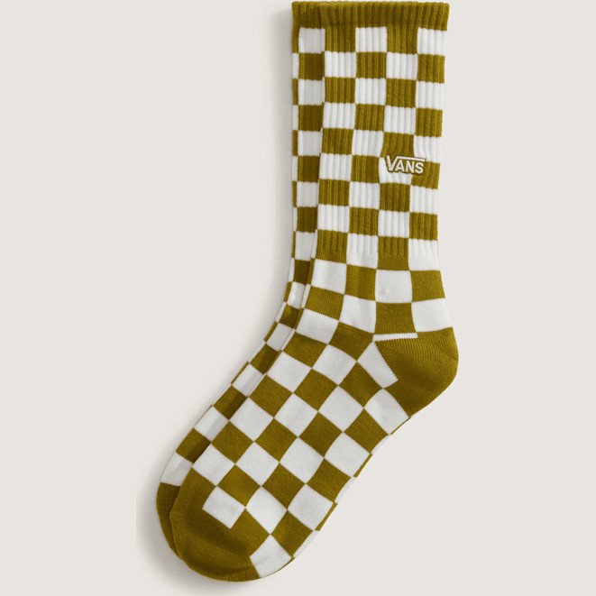 Vans - Checkerboard Crew Socks (1 Pair), Man, Gold, Size: M