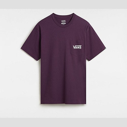 VANS Classic Back T-shirt (blackberry Wine-white) Men Purple, Size XXL
