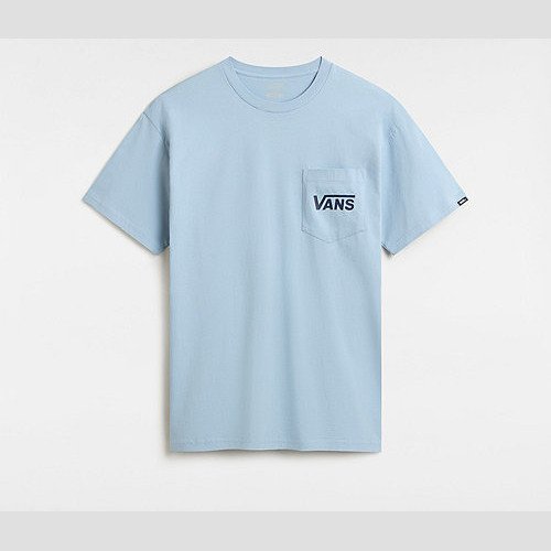 VANS Classic Back T-shirt (dusty Blue-dress Blues) Men Blue, Size XL