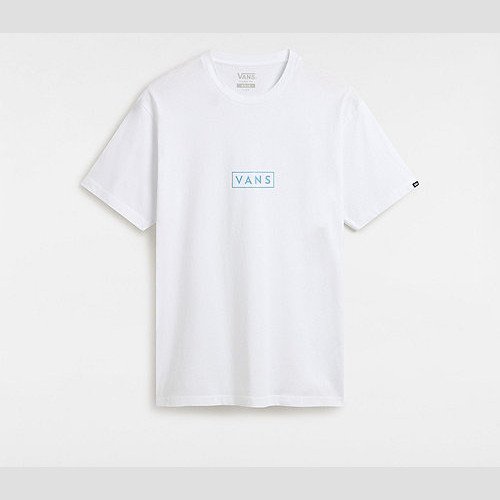 VANS Classic Easy Box T-shirt (white-malibu Blue) Men White, Size XXL