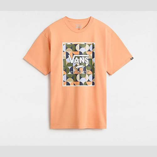 VANS Classic Print Box T-shirt (copper Tan-white) Men Orange, Size XXL