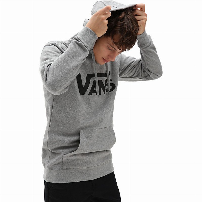 VANS Vans Classic Pullover Hoodie (cement Heather-black) Men Grey, Size XL
