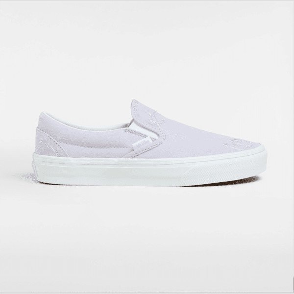 Vans - Classic Slip-On Shoes, Man, Grey, Size: 2.5