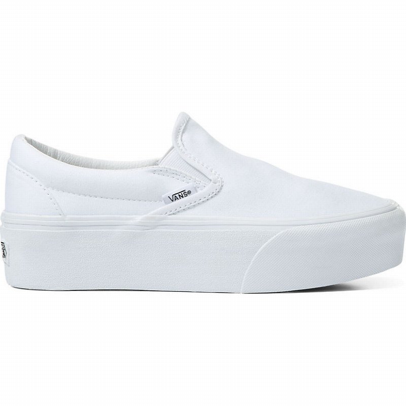 VANS Classic Slip-on Stackform Shoes (true White) Women White, Size 12