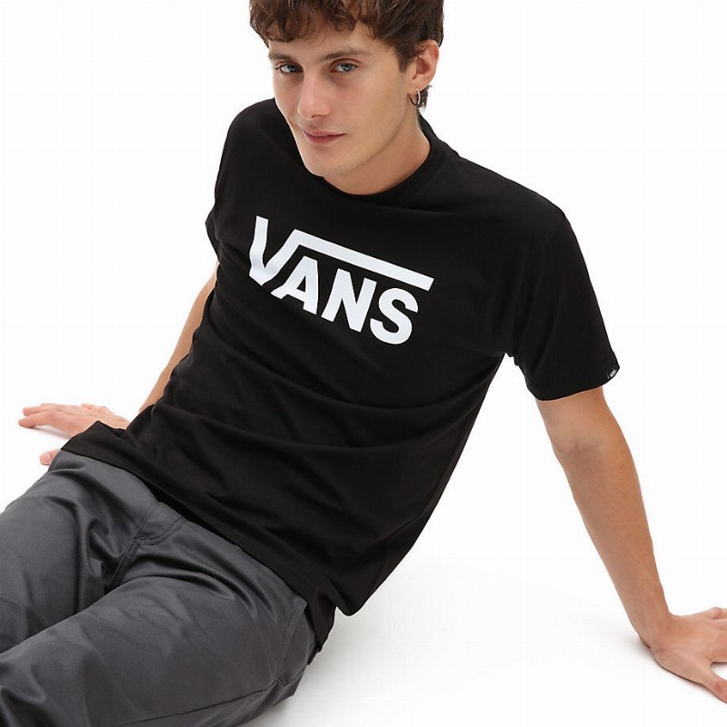 VANS Classic T-shirt (black-white) Men Black, Size XL