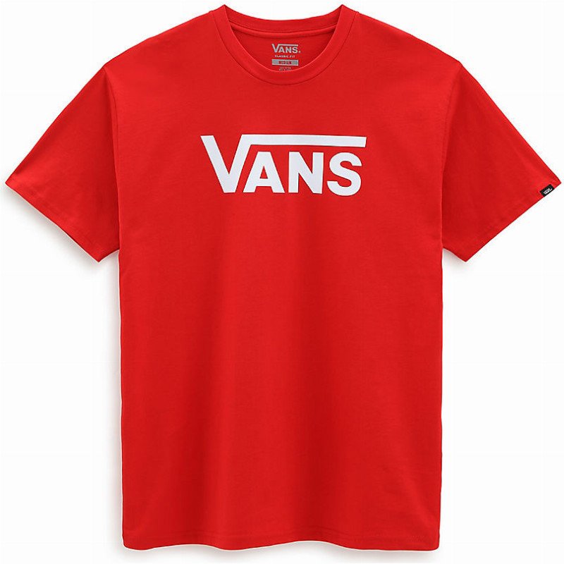 VANS Vans Classic T-shirt (high Risk Red-white) Men Red, Size XXL