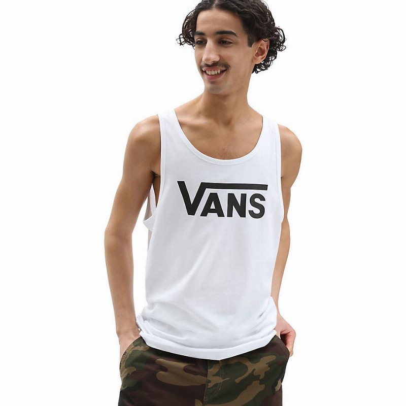 VANS Vans Classic Tank (white/black) Men White, Size XXL