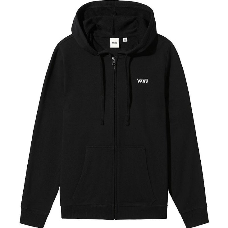 VANS Classic V Zip Hoodie (black) Women Black, Size XL