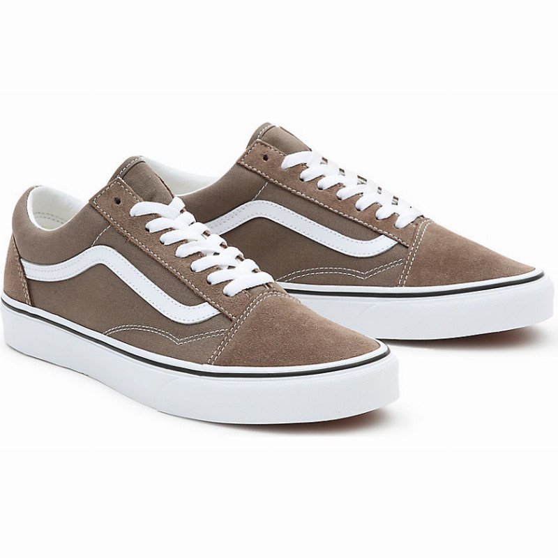 COLOR THEORY OLD SKOOL SHOES (COLOR WALNUT) MEN,WOMEN BROWN