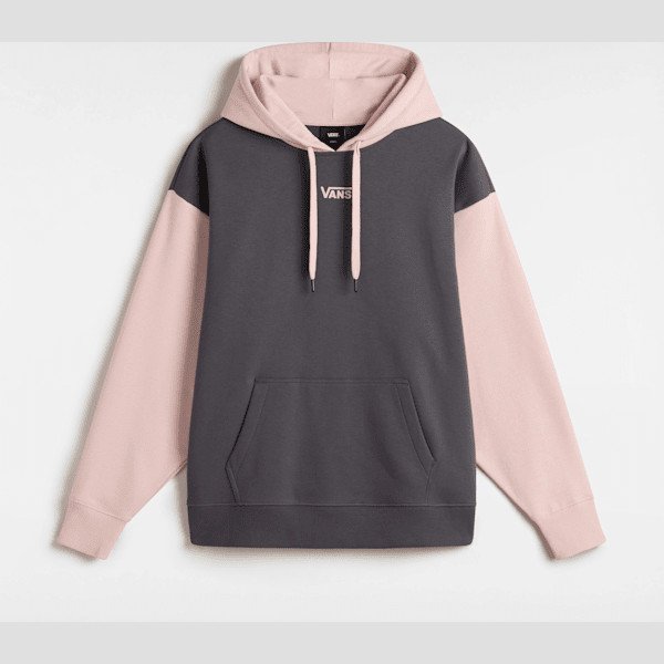 Vans - Colorblock Pullover Hoodie, Woman, Pink, Size: XXS
