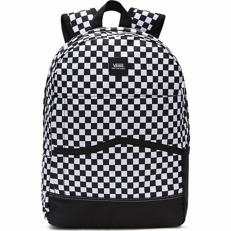 CONSTRUCT SKOOL BACKPACK (BLACK-WHITE CHECK) MEN,WOMEN WHITE