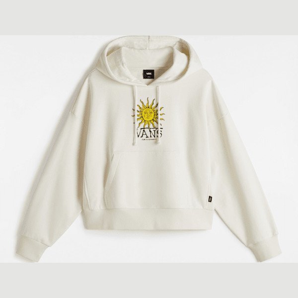 Vans - Cosmic Ray Retro Pullover Hoodie, Woman, White, Size: S