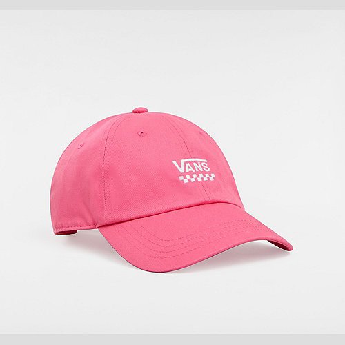 VANS Court Side Curved Bill Jockey Hat (honey Suckle) Unisex Pink, One Size