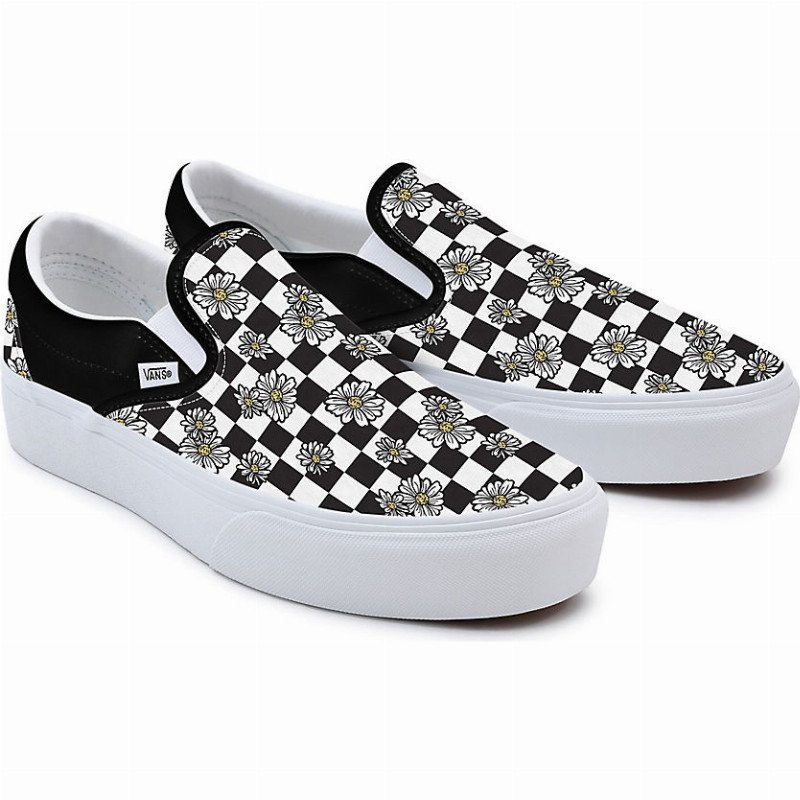 checkered daisy vans